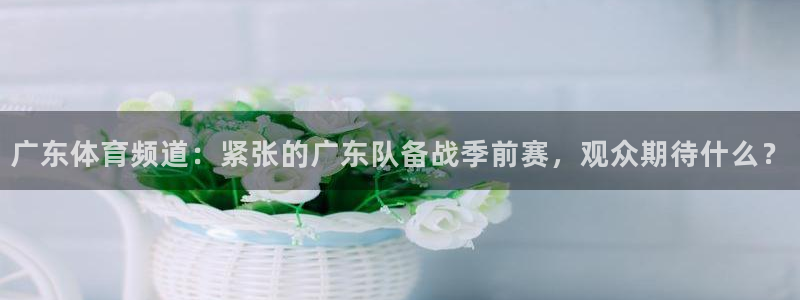 广东体育频道：紧张的广东队备战季前赛，观众期待什么？
